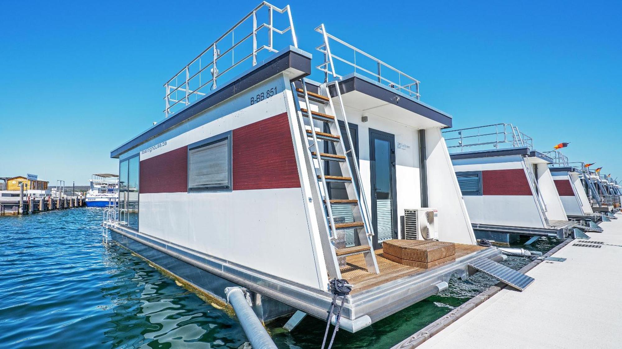 Geiseltalsee Hausboot - Floating House - Hausboot Junior Braunsbedra 외부 사진